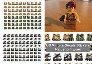 Decals  United States Military (USAF) stickers for lego  