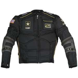 Power Trip U.S. Army Mens Flak Convertible Textile Motorcycle Jacket 