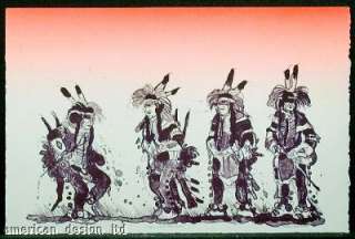   Crow War Dancer Hand Singned Original Lithograph Artwork OBO  