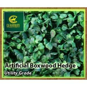  Artificial Boxwood Hedge Mat 10ct UV Rated Light Green 