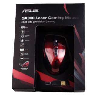 New ASUS R.O.G GX900 Gaming Wired USB Laser PC NB Mouse 4000dpi Red 