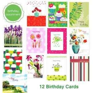  Birthday Greeting Card Assortment Pack of 12 Cards 