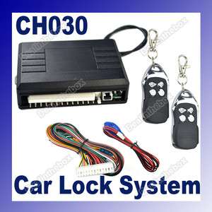 Car Remote Central Lock Locking Keyless Entry Kit System CH030 LED 