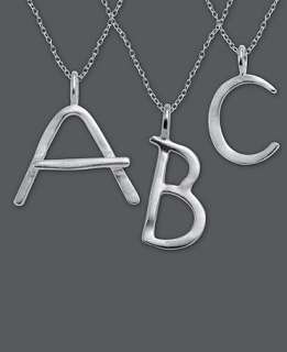 Unwritten Sterling Silver Necklace, Initial Pendant   FINE JEWELRY 