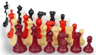 Zukert 5 Color (85 Piece) Plastic Chess Set 4.25 King  