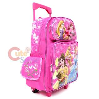 Disney Princess Tangled School Roller Backpack Rolling Bag 3