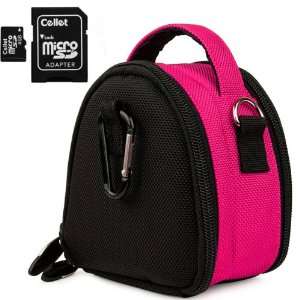 Hot Pink Limited Edition Camera Bag Carrying Case with Extra Accessory 