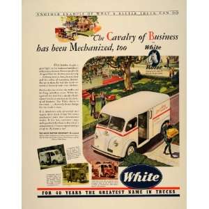  1941 Ad White Horse Delivery Truck Bakery Dairy Drivers 