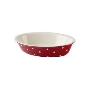  Spode Baking Days Oven to Tableware Brick Red Oval Rim Dish 
