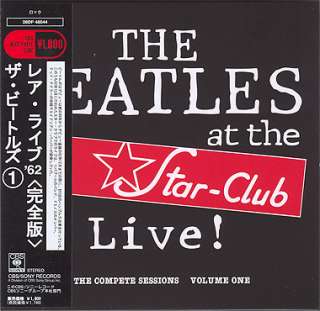 BEATLES LIVE AT THE STAR CLUB Vol.1 CD MINI LP OBI  