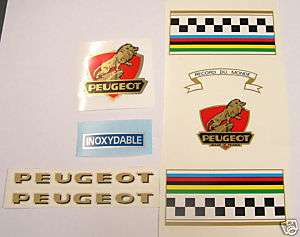 Peugeot complete set of decals vintage # 2 PX10  