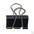BINDER CLIPS SMALL 3/8 CAP BOX OF 36