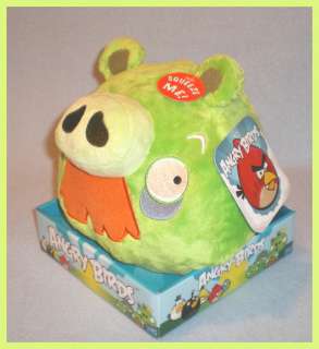 Angry Birds 8 Plush Green Mustache Pig Sound NEW  