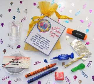 Personalised 60th Birthday Survival Kit Gift Card  