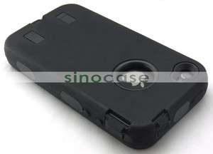 Black Anti dirt Robot Style Full Protected Hard Case for iPhone 4 AT&T 