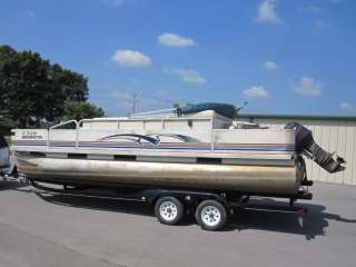   22FT 227FS Party Barge Fishing Pontoon Boat Live Well L@@K   