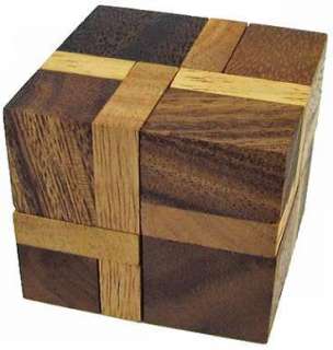 Inverse Cube Brain Teaser Wooden Puzzle  
