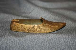 Brass Shoe Shaped Ashtray Made In India  