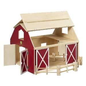  John Deere   Big Wooden Barn Toys & Games