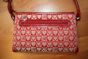 Brighton Red Heart Handbag Purse Shoulder Bag  