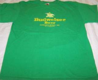 Budweiser Beer Vintage Style Shirt M St Patricks Day Anheuser Busch St 