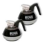 BUNN Coffee Pot DECANTERS Qty.2 Black 42400.0101 Glass items in 