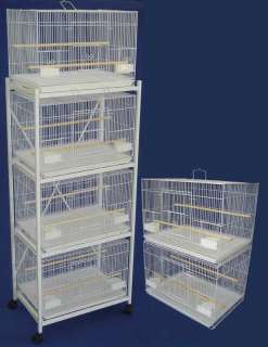 Lot of 6 Aviary Breeding Bird Cages 24x16x16 With Stand  