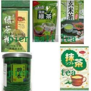 PierMalls Green Tea Benefit #3 (5 Items) 2xMatcha Green Tea Powder 