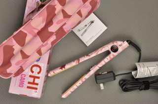 CHI Camo Collection Pink 1 Ceramic Hair Straightener Flat Iron  