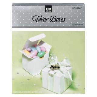 White Favor Boxes   100 Count.Opens in a new window