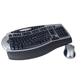   Wireless Optical Keyboard & Mouse (Silver & Black) Electronics