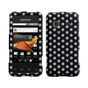 Black White Polka Dots Polka Dot Crystal Hard Case Cover for Samsung 