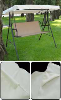 Beige Outdoor Paito Swing Canopy Replacement 6.37 Foot  