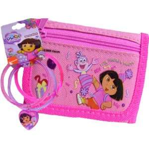  New Dora and Boots Pink Wallet and Bracelet Toys & Games