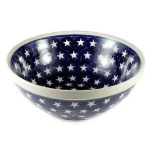  Polish Pottery Stars Medium Serving Bowl