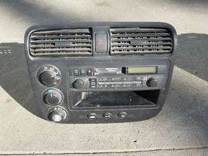 2001 Honda Civic cassette player and bezel  