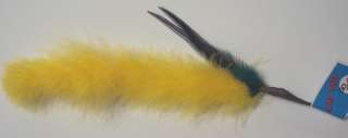 Cat Tail Marabou Feather wand cat toy toys kitten pole ferret teaser 
