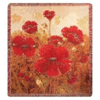 Garden Red Poppies  Throw.Opens in a new window