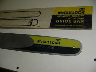 MCCULLOCH CHAINSAW 18 BAR  