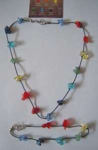 CHAKRA Auric NECKLACE & BRACELET  Semi Precious Beads  
