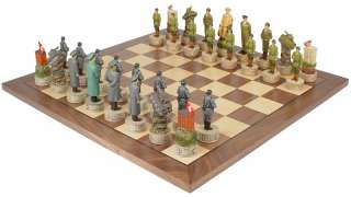 Large World War II Theme Chess Set Package  
