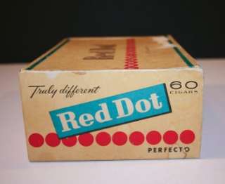 Vintage Red Dot Cardboard Cigar Box  