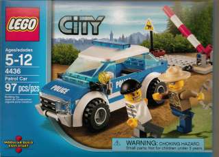 LEGO CITY PATROL CAR SET # 4436 FREE DOMESTIC SHIPPING 97 PCS POLICE 