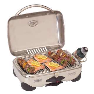   Stainless Steel 2 Burner Gas Grill Table Top Coleman NEW MSRP $535.95