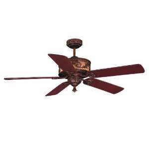   Spring 4 Light 5 Blade Ceiling Fan in Cathedral Gold