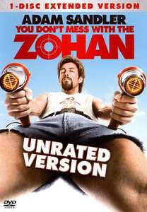   With The Zohan DVD, 2010, Unrated With Movie Cash 043396356719  