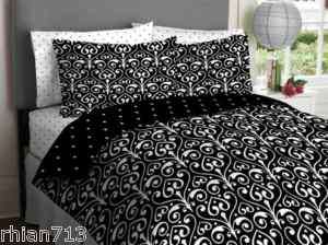 Comforter Set Damask Reversible Twin Full Queen FREE SH  