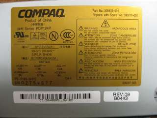 Compaq Presario D530 power supply PDP124P 308439 308617  