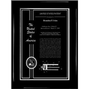  Black Piano Certificate Patent Plaque
