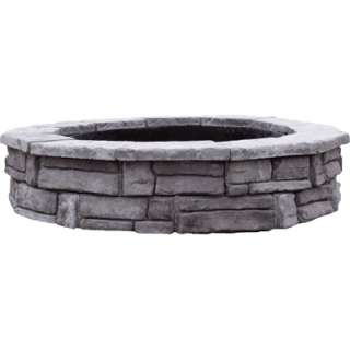 Natural Concrete Products Outdoor Firepit Natural Stone Look Random 